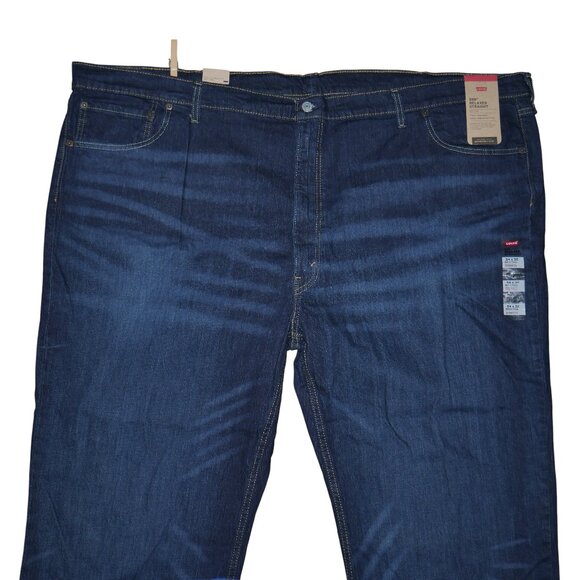 Levis 559 Men's Size 54x32 Jeans Relaxed Fit Straight Leg Dark Wash Denim NWT - Picture 4 of 10